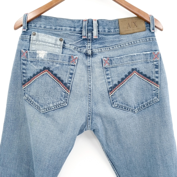 Armani Exchange 31 Short Embroidered Pocket Jean - Picture 8 of 14